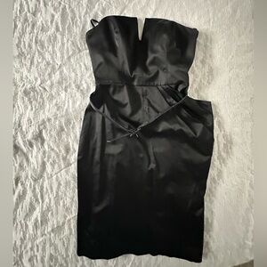 bebe Black Strapless Dress